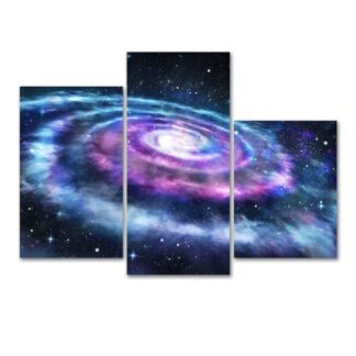 Картина модульная на холсте Галактика, 90х65